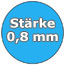 0,8 mm Farbe: Blau mit Handlauf+Bodenschiene Blau (F08)
