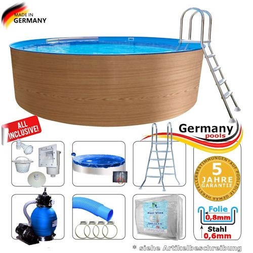 250 x 120 cm Holzpool Set