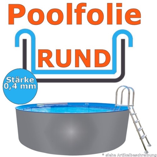 4,50 x 1,20 m x 0,4 mm Poolfolie Schwimmbadfolie 450 x 120 Pool Innenfolie