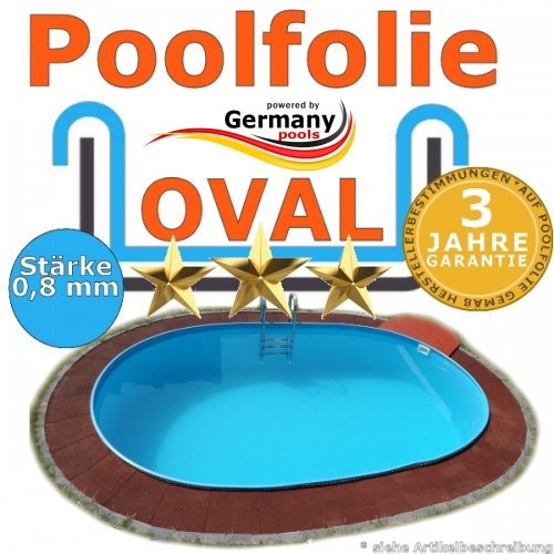 4,50 x 3,00 x 1,20 m x 0,8 Poolfolie bis 1,50 m