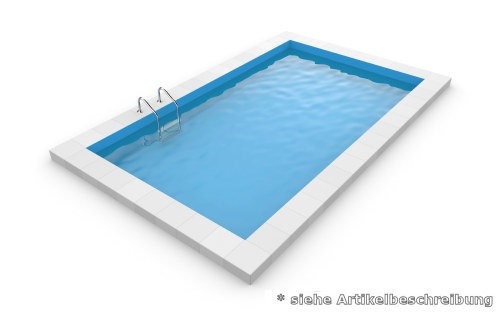 8,0 x 4,0 x 1,5 m Rechteckpool Rechteckbecken Pool