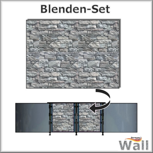 Germany-Pools Wall Blende A Tiefe 1,20 m Edition Stone