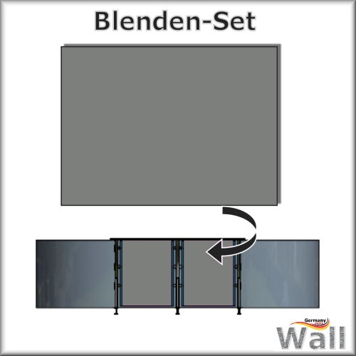 Germany-Pools Wall Blende B Tiefe 1,25 m Edition German-Dream Edelstahl
