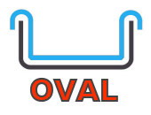 Poolfolie oval