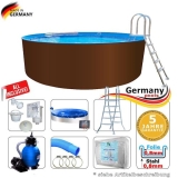 250 x 125 cm Stahl-Pool Set