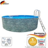 3,00 x 1,20 Stone Pool Stein Optik