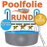 4,00 x 1,20 m x 0,8 Poolfolie rund bis 1,50 m