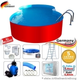 6,25 x 3,60 x 1,25 m Achtform-Swimmingpool Set Achtform-Pool