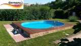 Ovalpool Blau 700 x 350 x 125 cm