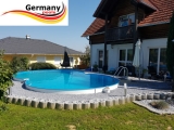 855 x 500 x 120 Pool achtform Achtform Pool Brick Ziegel