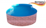 525 x 320 x 120 Pool achtform Achtform Pool Brick Ziegel