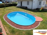 8,7 x 4,0 x 1,50 m Swimmingpool Alu Pool Komplettset