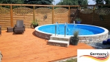 5,50 x 1,50 m Aluminium-Swimmingpool