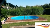 Ovalpool Blau 450 x 300 x 125 cm