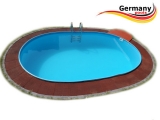 8,00 x 4,16 m Pool Randsteine Ovalbecken Ovalpool Beckenrandsteine