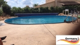 700 x 125 Alupool Komplettset Aluminium-Pool