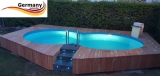 4,70 x 3,00 x 1,25 m Edelstahl-Achtformpool Achtformbecken Pool