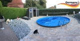 8,00 x 1,25 m Rundpool Anthrazit