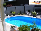 6,10 x 3,60 x 1,20 m Pool oval Komplettset