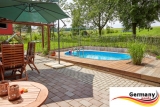 5,25 x 3,20 x 1,25 m Alu Ovalpool Ovalbecken Pool oval