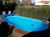 5,85 x 3,50 x 1,50 m Aluminium Ovalpool Alu Einbaupool