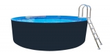 2,00 x 1,25 m Rundpool Anthrazit