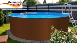 800 x 125 cm Stahl-Pool Set