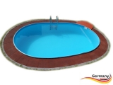 7,15 x 4,00 x 1,20 m Pool oval Komplettset