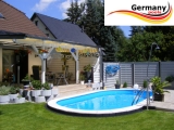 6,00 x 3,20 m Pool Randsteine Ovalbecken Ovalpool Beckenrandsteine