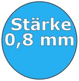 6,00 x 1,20 m x 0,8 Poolfolie rund bis 1,50 m