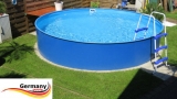 5,50 x 1,25 m Stahlwandbecken Pool