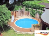 7,3 x 1,5 Rundbecken Set