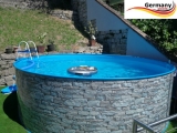 300 x 120 cm Poolset Stone Pool Steinoptik