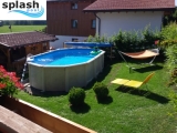 8,50 x 4,90 x 1,32 m Ovalpool Center Pool oval freistehend