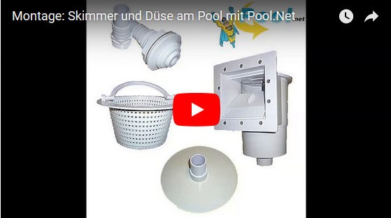 Montage Skimmer Pool Einbauskimmer einbauen