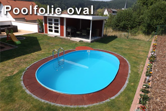 Poolfolie oval