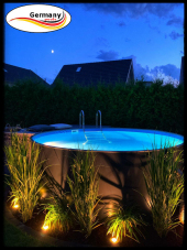 Stahlwandpools als Rundbecken, Ovalbecken und Achtformbecken
